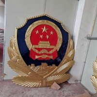 广东警徽监狱门头挂徽制作生产室外大型公安警徽厂家