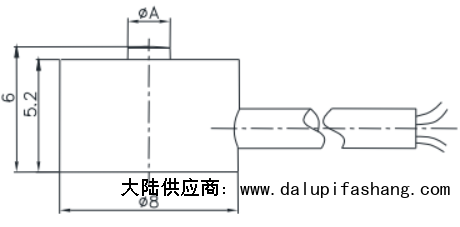 微型压力传感器CAZF-Y8尺寸图