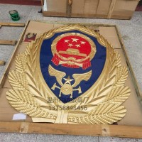 陕西省1.5米铸铝消防徽生产厂家 户外3米国徽定做