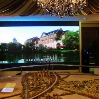 佛山高明LED显示屏 公司文化展厅 魔方屏工程方案