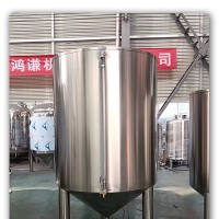 梅州市鸿谦白钢油罐 304大型炸油罐厂家定制生产基地