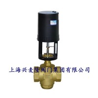 上海兴麦隆 黄铜丝口动态平衡电动调节阀 电压AC24V